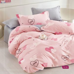 סט מצעים 100% כותנה דגם לאב